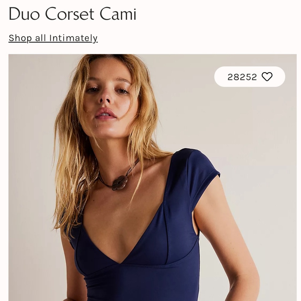 Free people corset cami